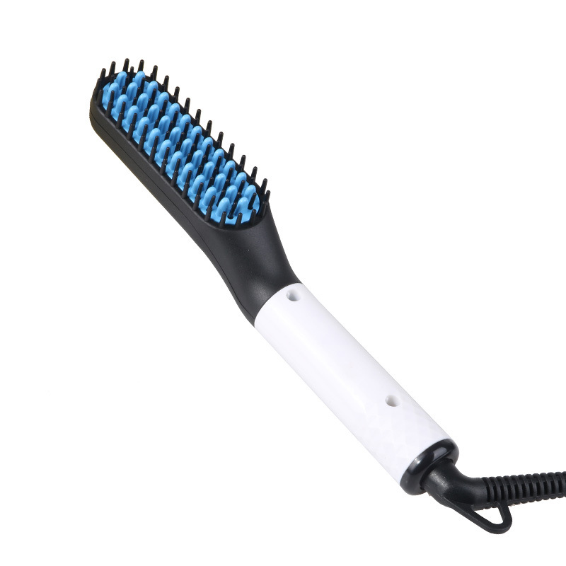 Custom Logo hair straightening comb brush beard straightener